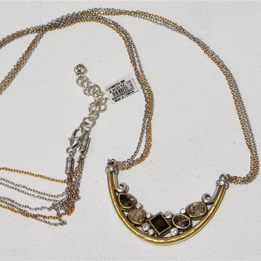 BRIGHTON Lioness gorgeous jeweled Long Necklace new!!!‎